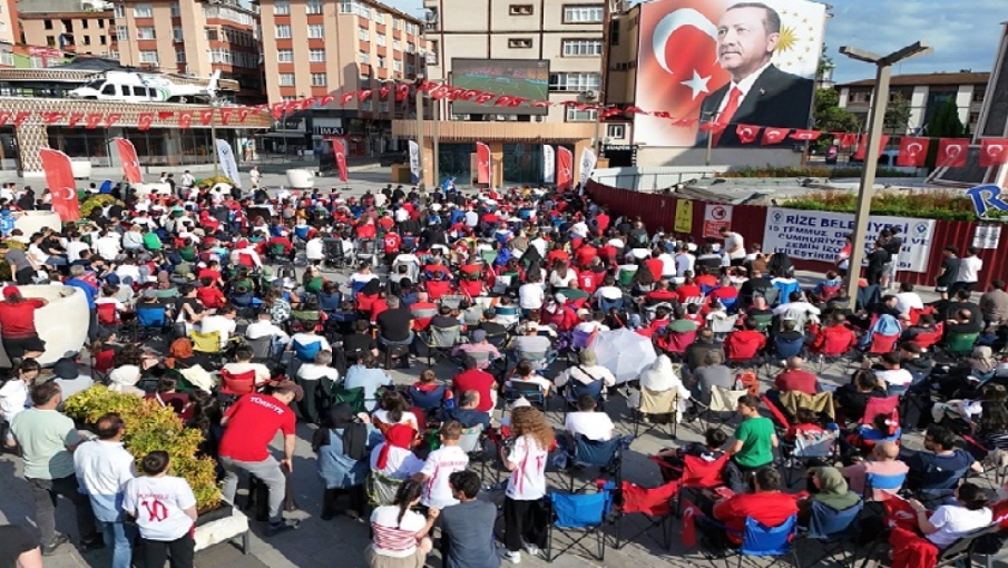 Rize’de Sabahın İlk Işıklarında Milli Takım Heyecanı!
