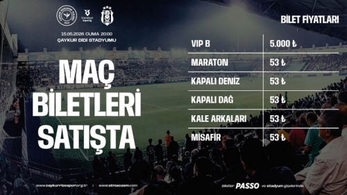 Çaykur Rizespor - Beşiktaş Maçının Biletleri Satışa Çıktı