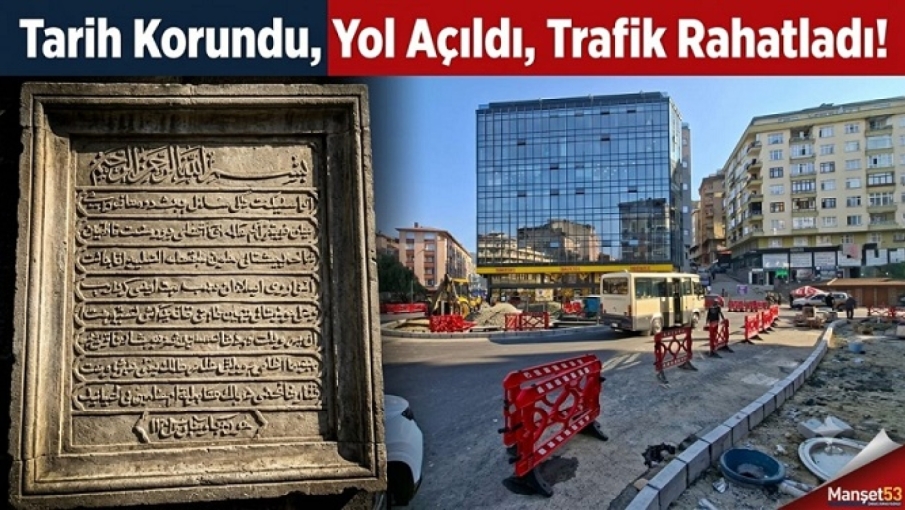 Başkan Metin yolu yaparken tarihi de korudu