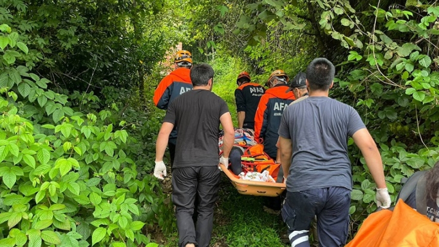 Çaylık arazide Yaralı Vatandaş Kurtarıldı